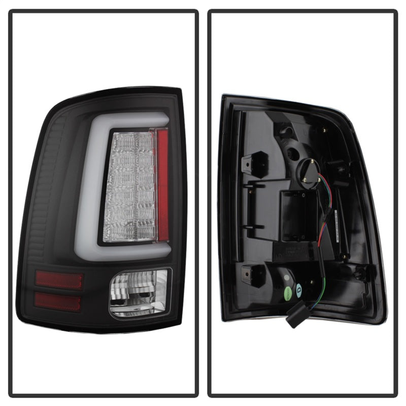 Spyder Dodge Ram 2013-2014 Light Bar LED Tail Lights - Black ALT-YD-DRAM13V2-LED-BK