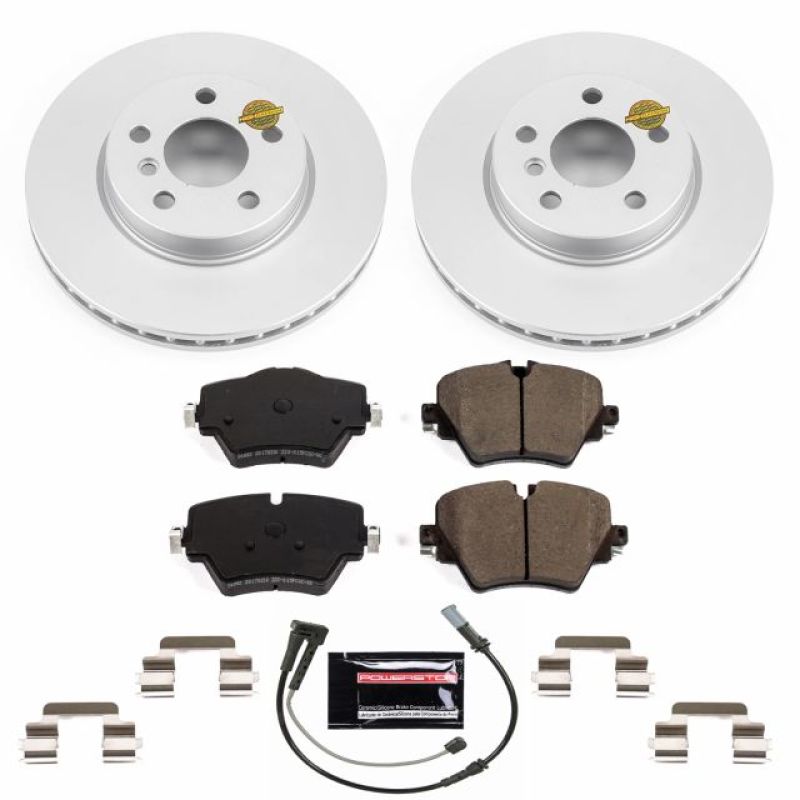 Power Stop 2019 Mini Cooper Clubman Front Z23 Evolution Sport Coated Brake Kit