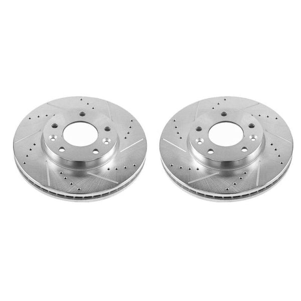 Power Stop 03-05 Kia Sedona Front Evolution Drilled & Slotted Rotors - Pair