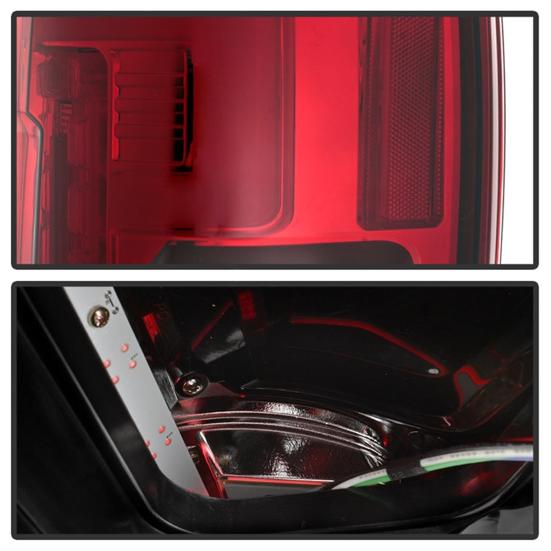 Spyder 17-18 Ford F-250 SD (w/Blind Spot Sensor) LED Tail Lights - Red Clr (ALT-YD-FS17BS-LED-RC)