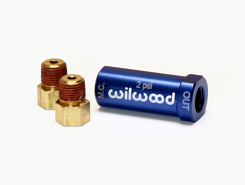 Wilwood Residual Pressure Valve - New Style w/ Fittings - 2