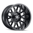 Mayhem 8107 Cogent 22x10 / 6x135 BP / -27mm Offset / 106mm Hub Black w/ Milled Spokes Wheel