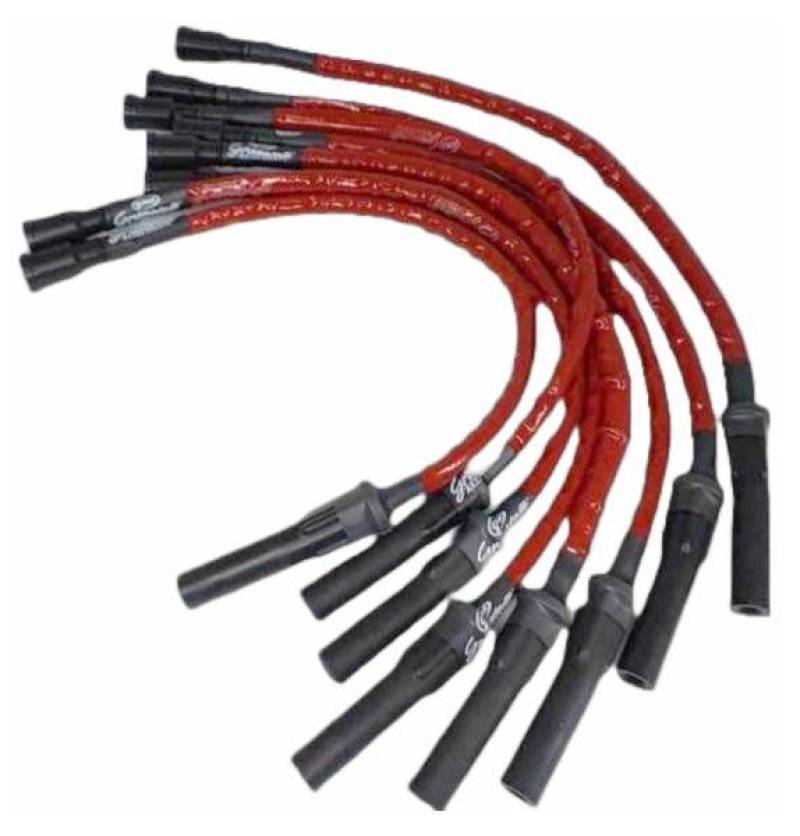Granatelli 10-14 Ford 6.2L (Incl. Raptor) Ignition Wire Set w/Inserts/Red Hi-Temp Silicone Jacket