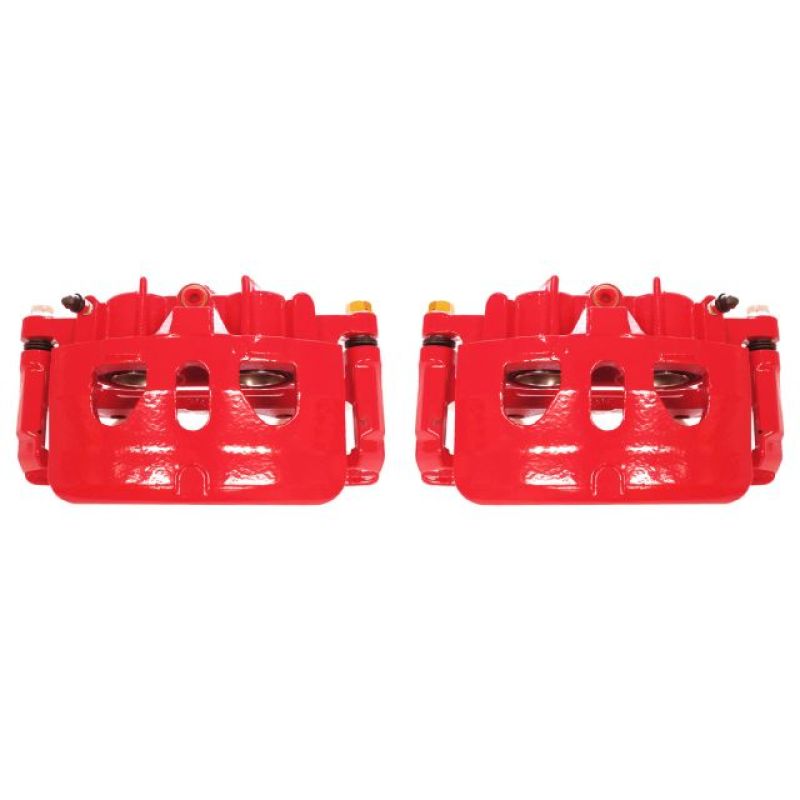 Power Stop 13-17 Ford Explorer Front Red Calipers w/Brackets - Pair