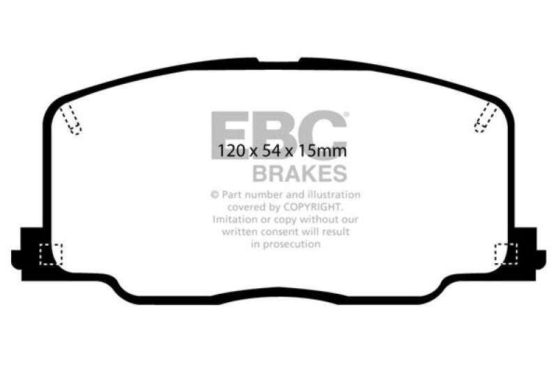 EBC 90-91 Lexus ES250 2.5 Ultimax2 Front Brake Pads