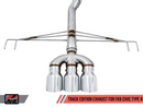 AWE Tuning 2017+ Honda Civic Type R Track Edition Exhaust w/Front Pipe & Triple Chrome Silver Tips