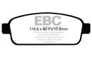 EBC 13+ Buick Encore 1.4 Turbo Ultimax2 Rear Brake Pads