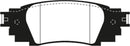 EBC 2016+ Lexus RX350 3.5L Yellowstuff Rear Brake Pads