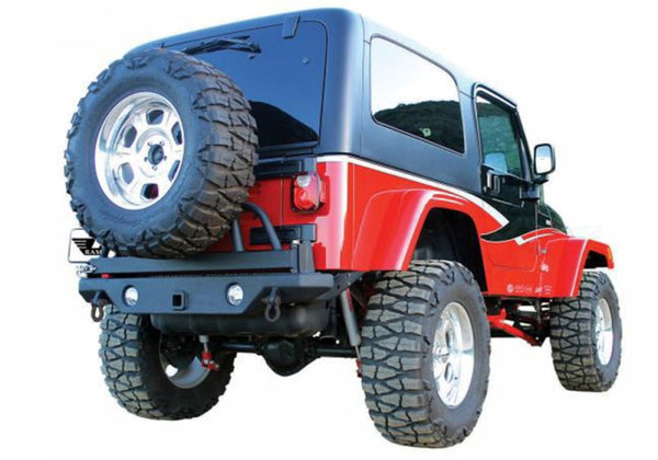 Rampage 1987-1995 Jeep Wrangler(YJ) Recovery Bumper Rear - Black