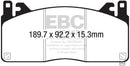 EBC 15-17 Ford Mustang Shelby GT350/GT350R Yellowstuff Front Brake Pads