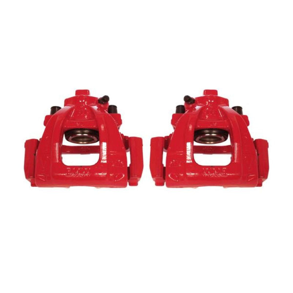 Power Stop 02-06 Mini Cooper Front Red Calipers w/Brackets - Pair