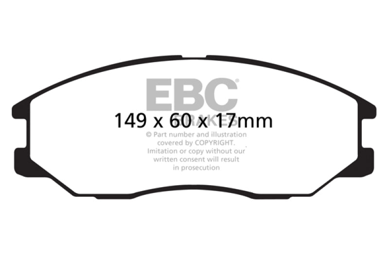 EBC 08-10 Kia Sorento 3.3 Greenstuff Front Brake Pads