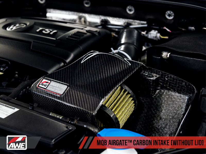 AWE Tuning Audi / Volkswagen MQB 1.8T/2.0T/Golf R Carbon Fiber AirGate Intake w/ Lid