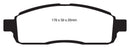EBC 09 Ford F150 4.6 (2WD) 6 Lug Ultimax2 Front Brake Pads
