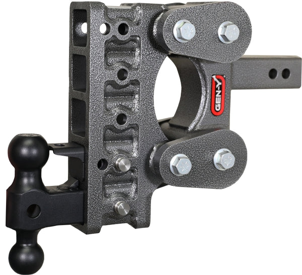 Gen Y The Boss TorsionFlex 2In Shank 7.5In Drop 16K Hitch w/ GH-051 Dual-Ball w/ GH-032 Pintle Lock