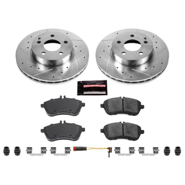 Power Stop 12-15 Mercedes-Benz C250 Front Z23 Evolution Sport Brake Kit