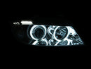 ANZO 2006-2008 BMW 3 Series E90-E91 Projector Headlights w/ Halo w/ LED Bar Chrome (CCFL)