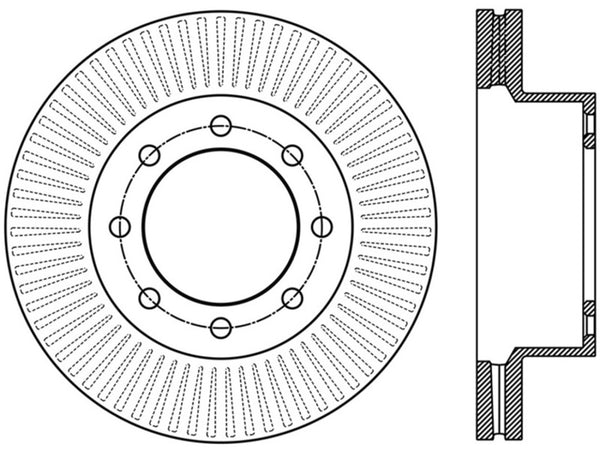 StopTech Power Slot 12-15 Ford F-250/F-350 Front Right Slotted Rotor