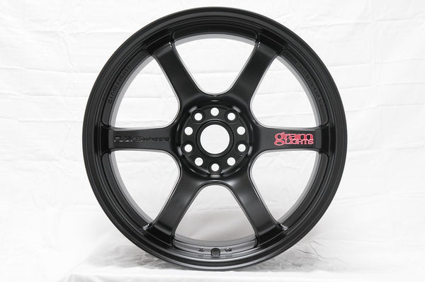 Gram Lights 57DR 18x8.5 +37 5-100 SEMI GLOSS BLACK