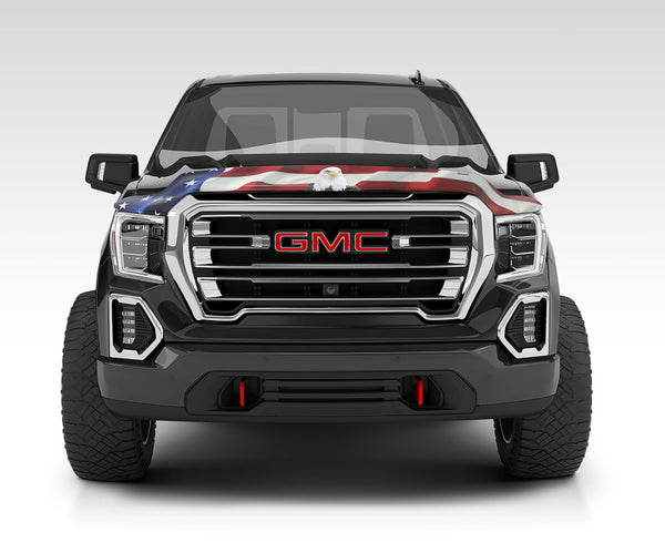 Stampede 2019 GMC Sierra 1500 Vigilante Premium Hood Protector - Flag