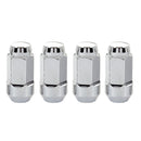 McGard Hex Lug Nut (Cone Seat Bulge Style) M14X1.5 / 13/16 Hex / 1.945in. Length (4-Pack) - Chrome