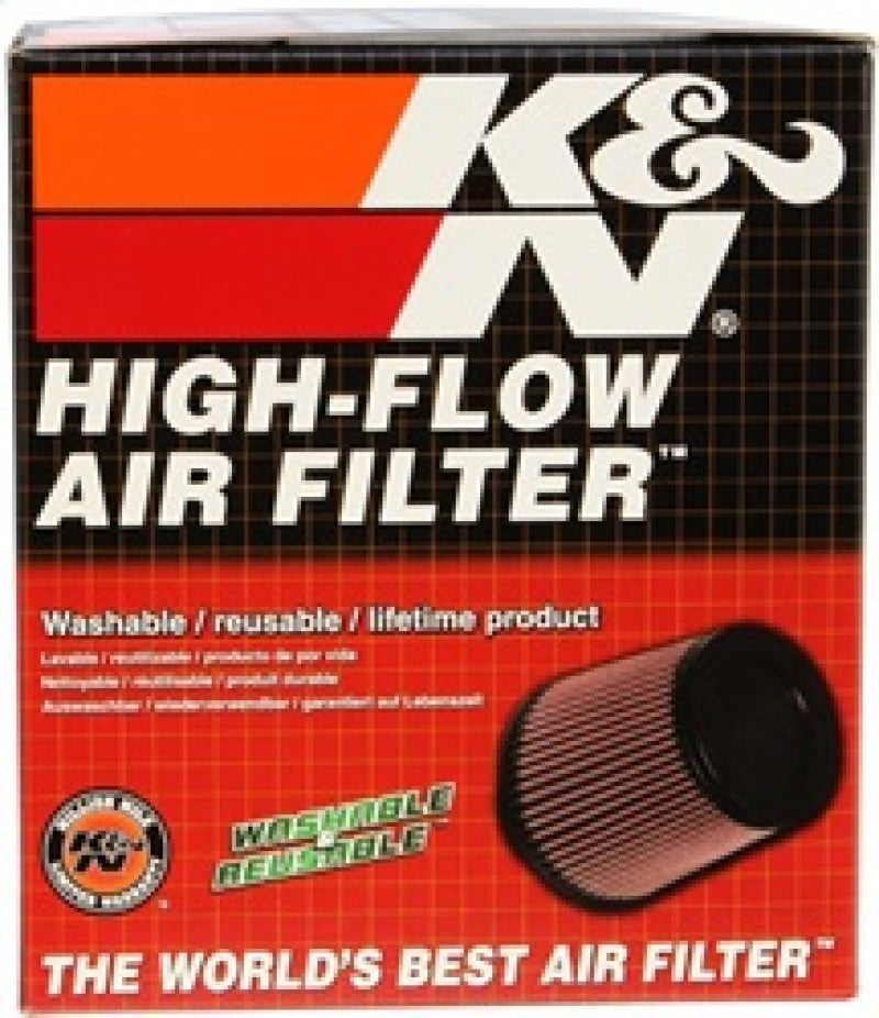 K&N Universal Clamp-On Air Filter 3in FLG / 6in B / 4-1/2in T / 6in H
