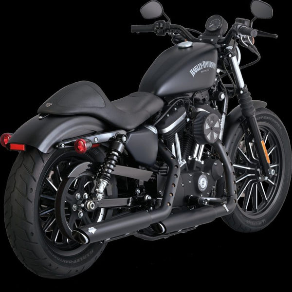 Vance and Hines 3 Twin Slash Slip-Ons Pcx Blk