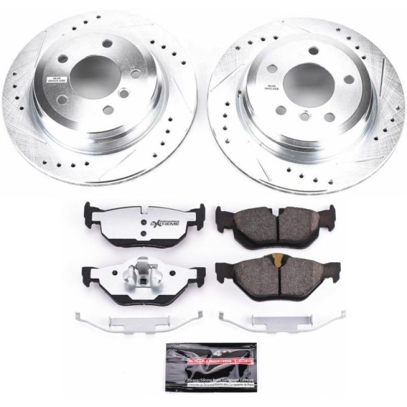 Power Stop 11-13 BMW 328i Rear Z26 Street Warrior Brake Kit