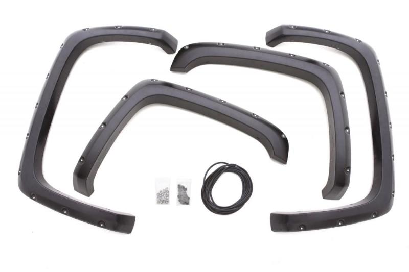 Lund 04-08 Ford F-150 (No Stepside) RX-Rivet Style Smooth Elite Series Fender Flares - Black (4 Pc.)