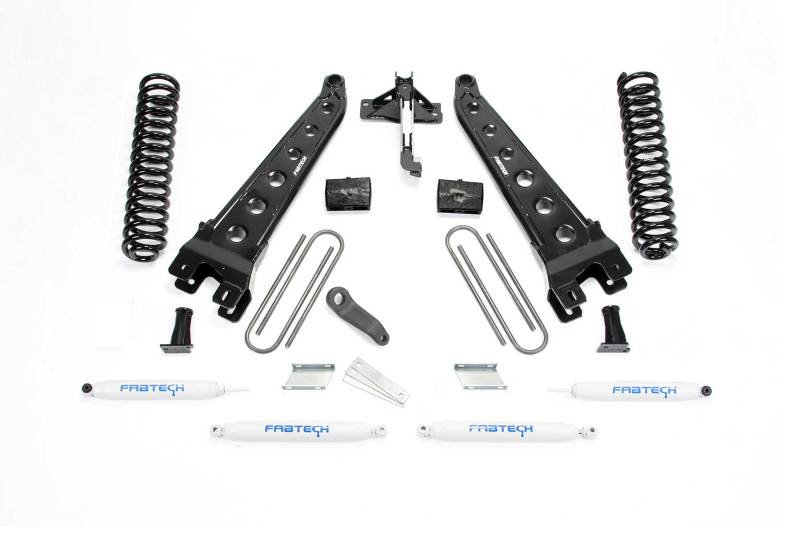 Fabtech 17-20 Ford F250/350 4WD Diesel 6in Radius Arm System w/Perf. Shocks