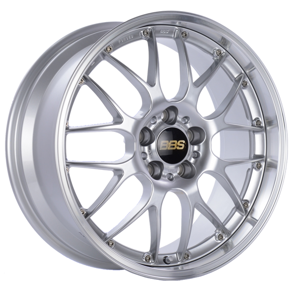 BBS RS-GT 18x8 5x130 ET50 CB71.6 Diamond Silver Center Diamond Cut Lip Wheel