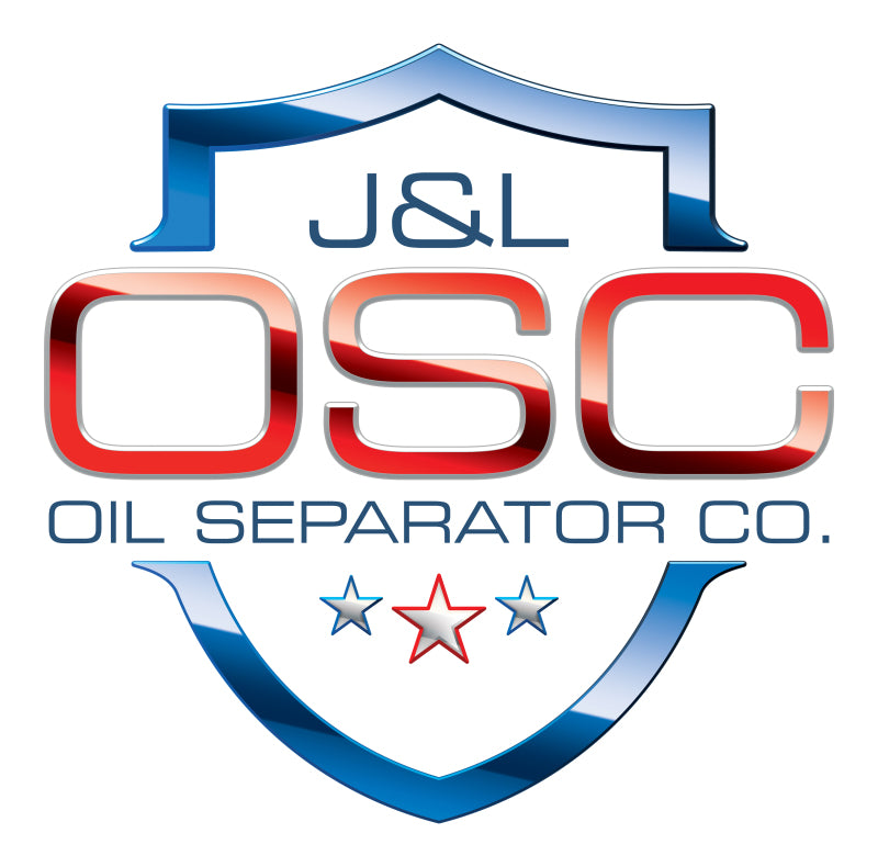 J&amp;L 17-23 Ford F-250 6.2L/7.3L Passenger Side Oil Separator 3.0 - Clear Anodized