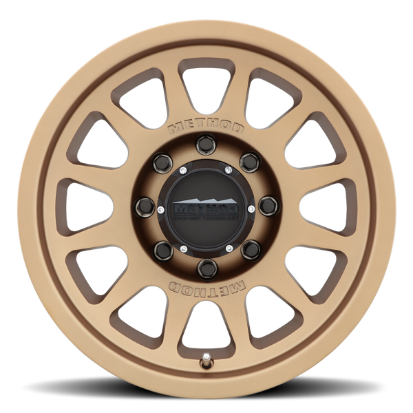 Method MR703 17x8.5 0mm Offset 8x6.5 130.81mm CB Method Bronze Wheel