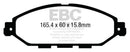 EBC 12-13 Infiniti JX35 3.5 Greenstuff Front Brake Pads