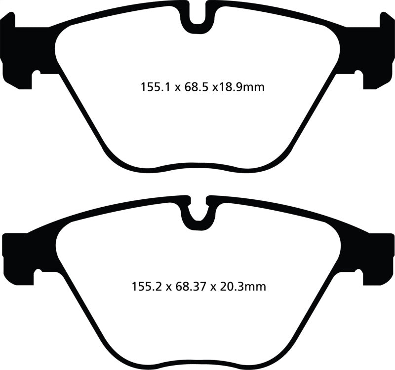 EBC 10+ BMW 535i 3.0 Turbo (F10) Greenstuff Front Brake Pads