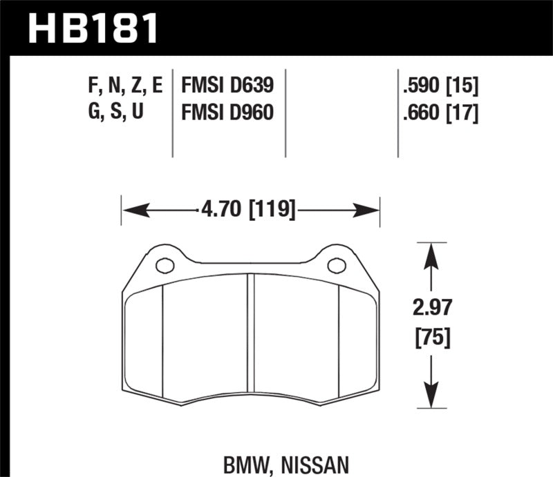 Hawk HP+ Street Brake Pads