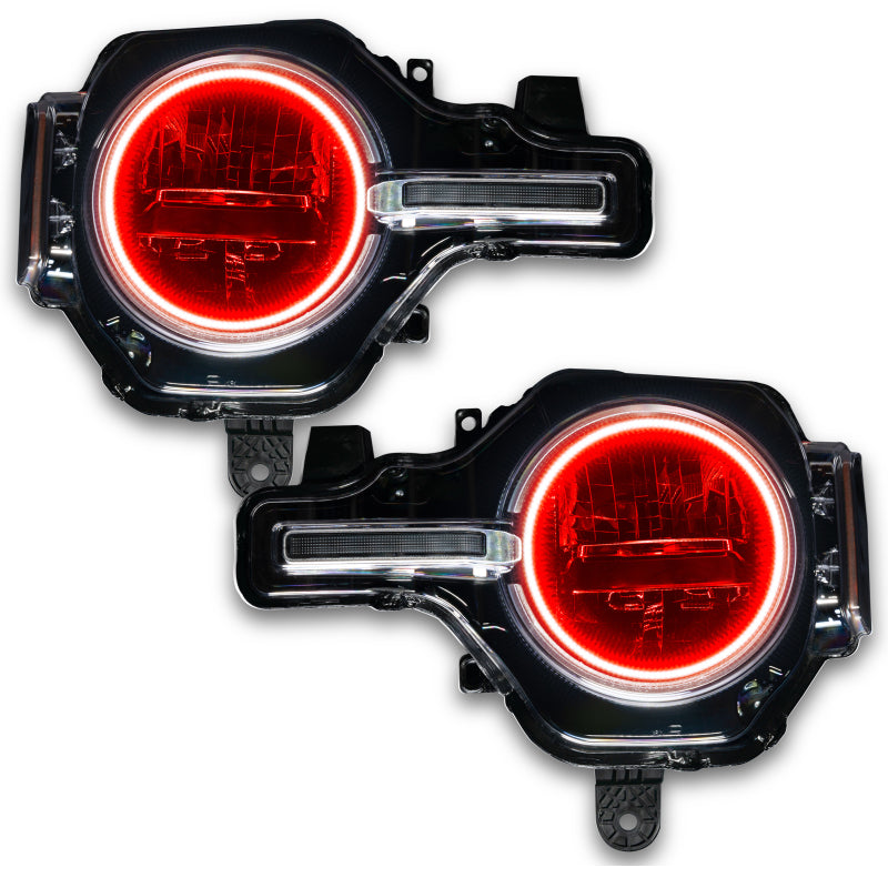 Oracle 2021 Ford Bronco Base Headlight LED Halo Kit - ColorSHIFT - w/ 2.0 Controller