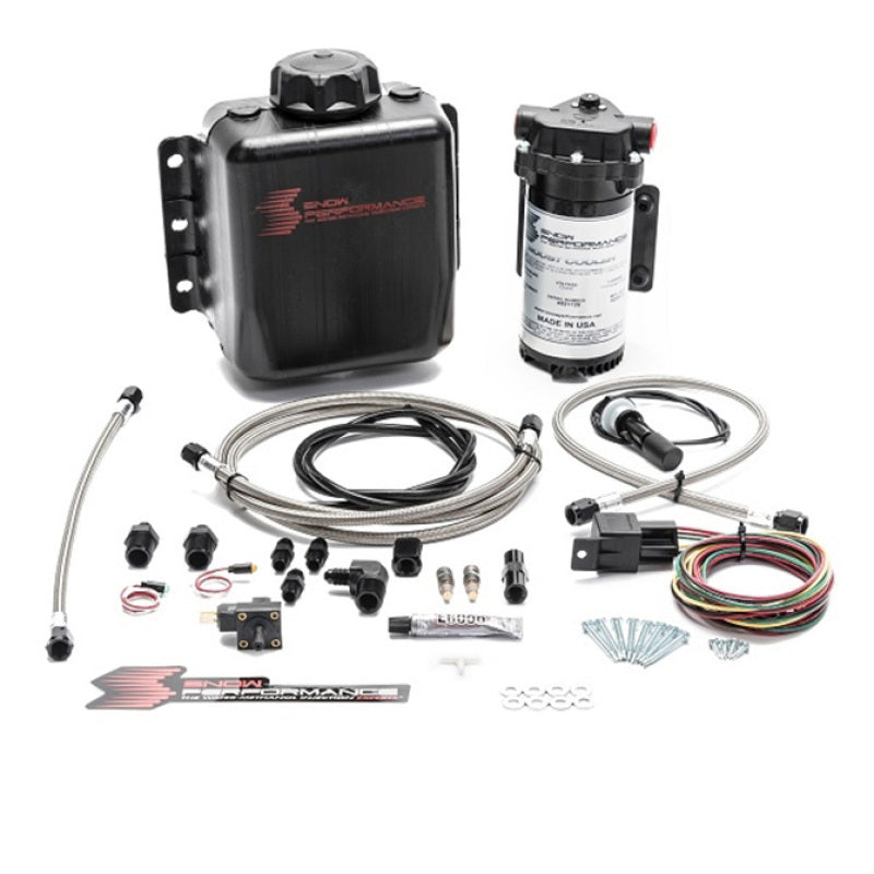 Snow Performance Stg 1 Boost Cooler F/I Water Injection Kit (Incl. SS Braided Line and 4AN Fittings)