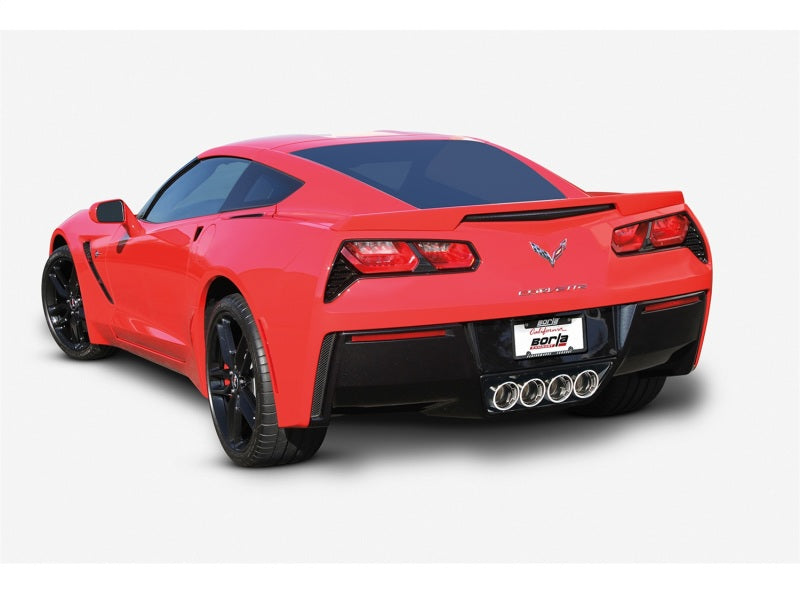 Borla 14-15 Chevy Corvette C7 6.2L RWD w/AFM &NPP S-Type Dual Round Rolled Center Rear Exit Exhaust