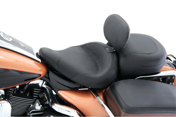 Mustang 83-21 Harley Electra Glide,Rd King Police Standard Touring Pass Seat Texture - Black