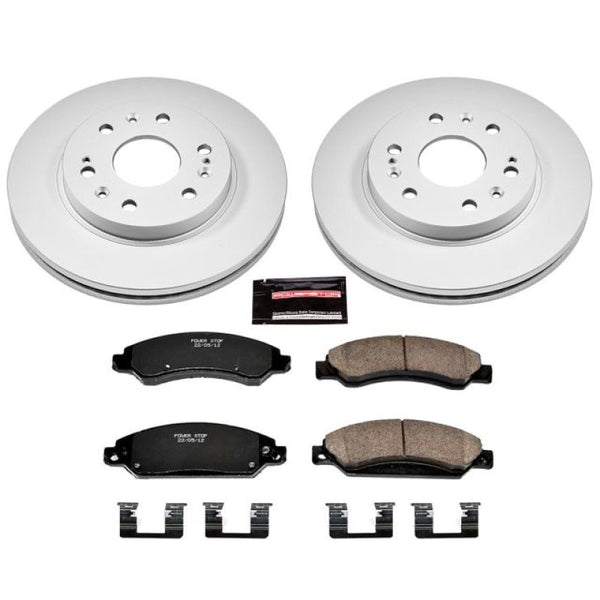 Power Stop 07-08 Cadillac Escalade Front Z17 Evolution Geomet Coated Brake Kit