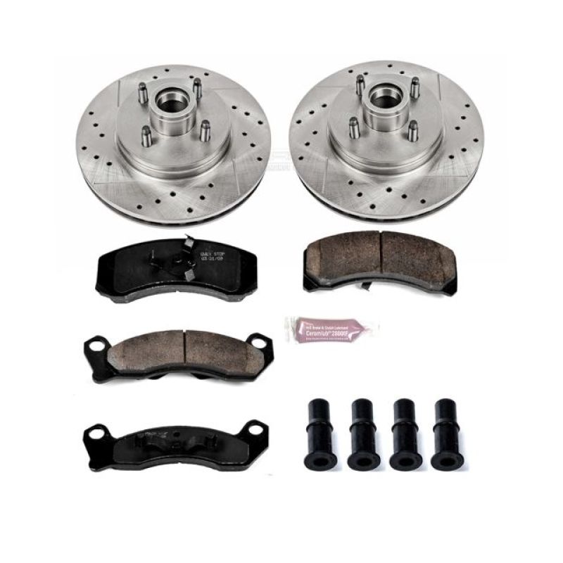 Power Stop 87-93 Ford Mustang Front Z23 Evolution Sport Brake Kit