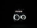 ANZO 2008-2010 Ford F-250 Projector Headlights w/ Halo Black (CCFL)