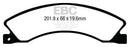 EBC 12+ Nissan NV 1500 Yellowstuff Rear Brake Pads