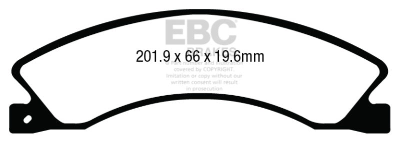 EBC 12+ Nissan NV 1500 Extra Duty Rear Brake Pads