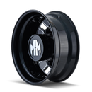 Mayhem 8180 BigRig 24.5x8.25/10x285.75 BP/168mm Offset/220.1mm Hub Rear Black w/ Milled Spokes Wheel