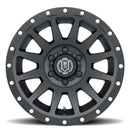 ICON Compression 17x8.5 6x135 6mm Offset 5in BS 87.1mm Bore Satin Black Wheel