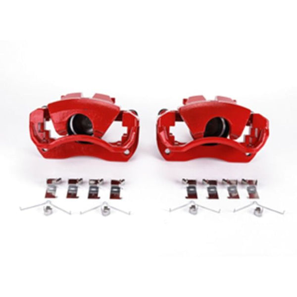 Power Stop 13-17 Lexus ES300h Front Red Calipers w/Brackets - Pair