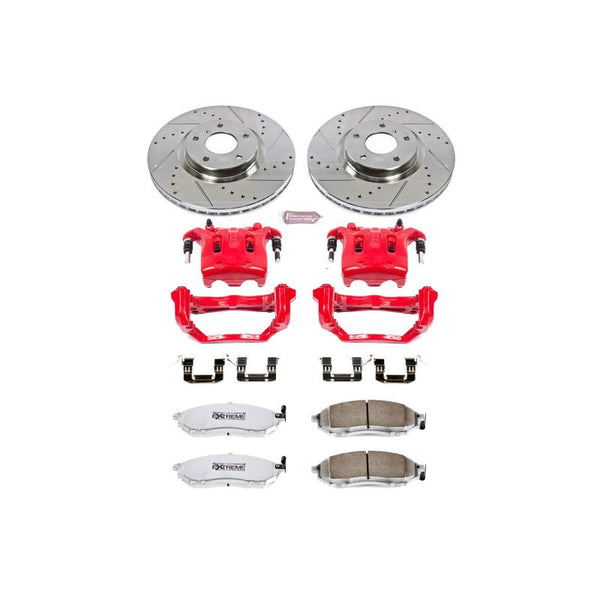 Power Stop 08-12 Infiniti EX35 Front Z26 Street Warrior Brake Kit w/Calipers