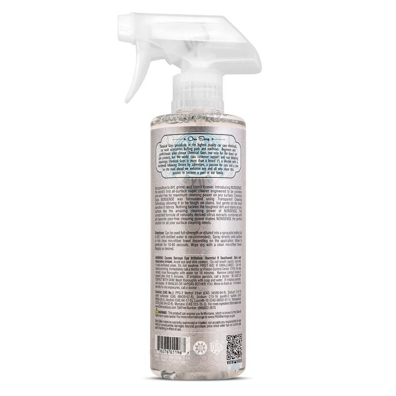 Chemical Guys Nonsense Colorless & Odorless All Surface Cleaner - 16oz - Case of 6